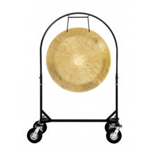 Load image into Gallery viewer, 36" Gongs on the Black Corps Design Adjustable Marching Band Gong Stand
